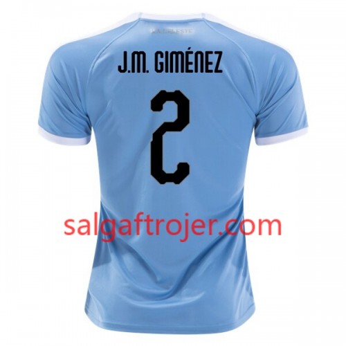 Uruguay Fodboldtrøjer Jose Gimenez 2 Hjemmebanesæt Copa América 2019 Kort ærmer Uruguay Fodboldtrøjer Jose Gimenez 2 Hjemmebanesæt Copa América 2019 Kort ærmer